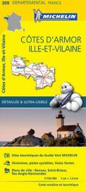 Michelin - Carte "Départements" N°309 - Cotes d'Armor - Ille et Vilaine