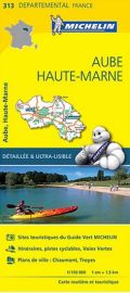 Michelin - Carte Départements N°313 Aube - Haute-Marne