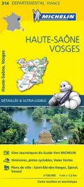 Michelin - Carte "Départements" N°314 - Haute-Saône - Vosges