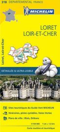 Michelin - Carte "Départements" N°318 - Loiret - Loir-et-Cher