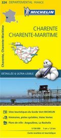 Michelin - Carte "Départements" N°324 - Charente - Charente-Maritime