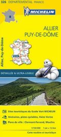 Michelin - Carte "Départements" N°326 - Allier - Puy de Dôme
