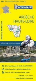 Michelin - Carte "Départements" N°331 - Ardèche - Haute-Loire