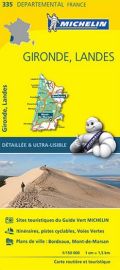 Michelin - Carte "Départements" N°335 - Gironde - Landes