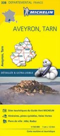 Michelin - Carte "Départements" N°338 - Aveyron - Tarn