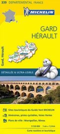 Michelin - Carte "Départements" N°339 - Gard - Hérault