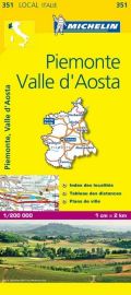Michelin - Carte "Local" Italie n°351 - Piémont-Val d'Aoste (Piemonte, Valle d'Aosta)