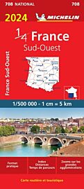 Michelin - Carte N°708 - France Sud-ouest - Edition 2024