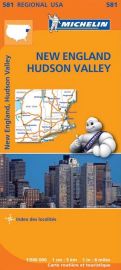 Michelin - Carte régionale n°581 - New England / Hudson Valley