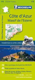 Michelin - Carte Zoom France n°115 - Côte d'Azur  Massif de l'Esterel
