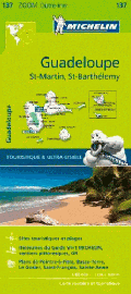 Michelin - Carte Zoom Outre-mer n°137 - Guadeloupe - Saint-Martin - Saint-Barthélemy 
