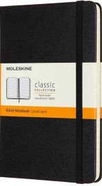 Moleskine - Carnet format medium ligné - Rigide - Noir 