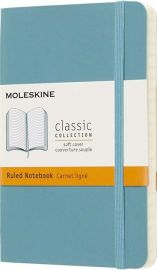 Moleskine - Carnet format poche ligné - Couverture souple - Bleu récif