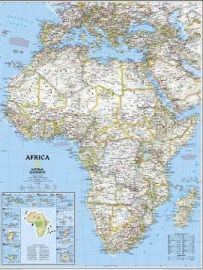National Geographic - Carte murale papier - Afrique