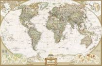 National Geographic - Planisphère Monde antique - Grand format - Papier
