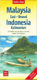 Nelles - Carte de Malaisie - Orientale - Brunei - Indonésie Kalimantan 