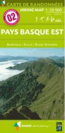 Rando éditions - Carte de randonnées au 1-50.000ème - n°2 - Pays Basque Est