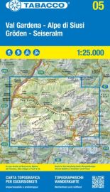 Tabacco - Carte de Randonnées - 05 - Val Gardena - Alpe di Siusi - Gröden - Seiseralm