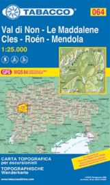 Tabacco - Carte de randonnées - 64 - Val di Non - La Maddalene - Cles - Roén - Mendola 