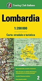 T.C.I (Touring Club Italien) - Carte de Lombardie