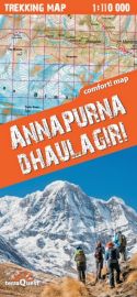 Terra Quest - Carte de Trekking - Annapurna & Dhaulagiri