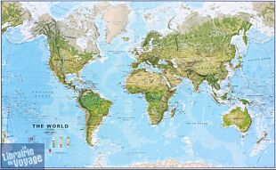 Maps international - Carte murale géante non plastifiée - Le Monde