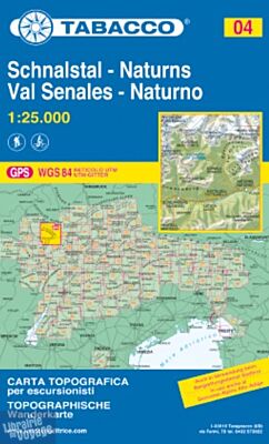 Tabacco - Carte de Randonnées - 04 - Val Senales - Naturno